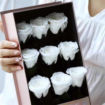 China Selling China long life rose guns flower box gift  Preserved Flowers Christmas gift for sale