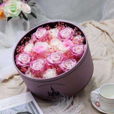 China Long lasting preserved flowers in surprise magic flower box for lover  rose big preserved rose in poke ball for sale
