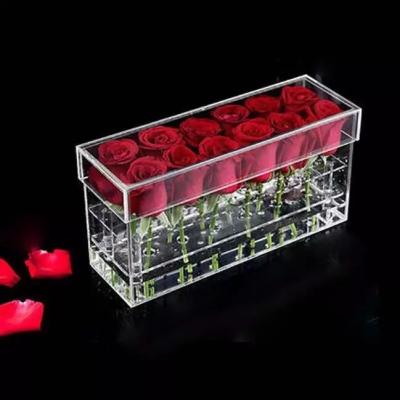 China Wholesale 12 Holes Clear Acrylic Flower Acrylic Box for sale