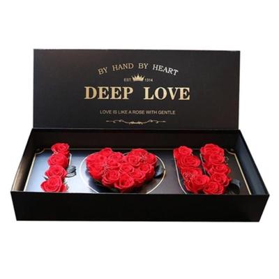 China Rose for friend's gift New Gift Box Deep In Love Preserved Roses Boxes Eternity Roses Gift Arrangement for sale