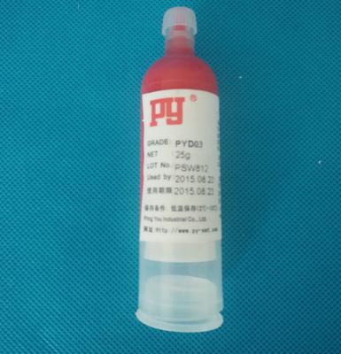 China Red Plastic SMT Solder Paste UV Curing Plastic Bonding Adhesives For Posts 30CC for sale