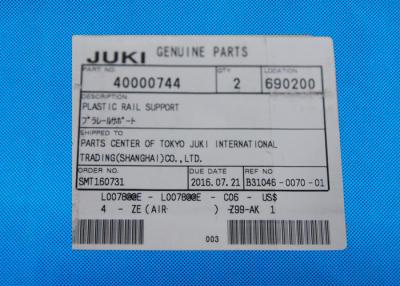 China Equipo plástico de la tecnología del soporte de la superficie de 40000744 del carril de Juki piezas de la máquina en venta