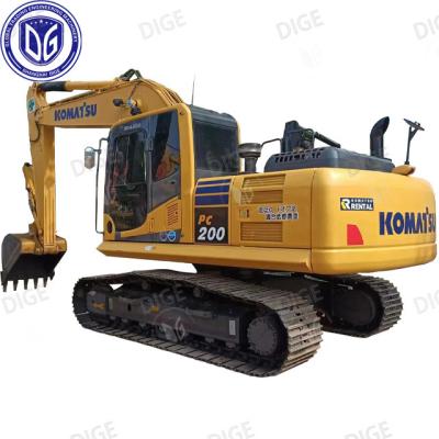 China PC200 Used Komatsu Excavator 20 Ton Japanese Used Medium Hydraulic Crawler Excavator for sale
