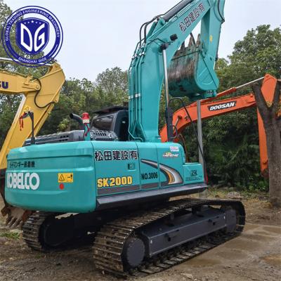 China 20T SK200D Used Kobelco Excavator Hydraulic Crawler Excavator for sale