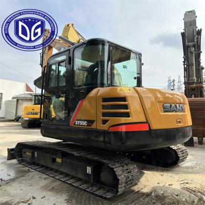 China Sany SY55 5.5Ton Mini Used Excavator,In High Quality,Quick-start engine system for sale