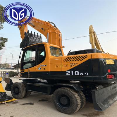 China Hyundai 21 Ton Excavator Used 210W-9 Hydraulic Wheel Excavator for sale