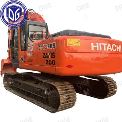Chine ZX200 ZX200-6 20 tonnes Used Hitachi Excavator 97% Nouveau à vendre