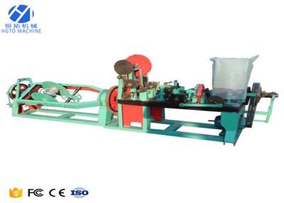 China Railway ISO Concertina Wire Making Machine , 6inch Barbed Wire Fence Building Machine for sale