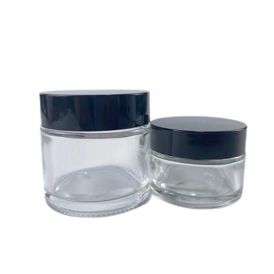 China Cosmetic Glass Jars Eye Cream Cosmetic Packaging Bottles glass Jars packaging bottle for cosmetic for sale