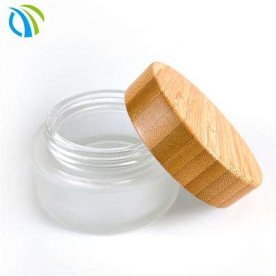 China 770ml  Wooden Lid Glass Food Storage Jars 15g Tea Coffee Sugar Canisters BPA Free for sale