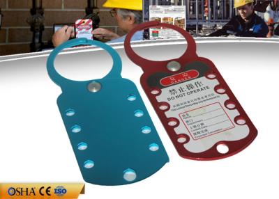 China Nine Hole Aluminum HASP Lockout , 180 Mm * 70 Mm 79g Safety Lockout Hasp for sale