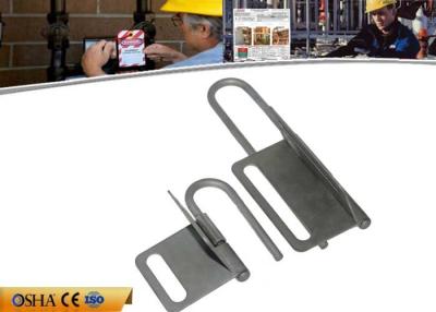 China Butterfly Shape Safety Lockout Hasp , Hardened Steel Rust Coated Lock Out Hasp for sale