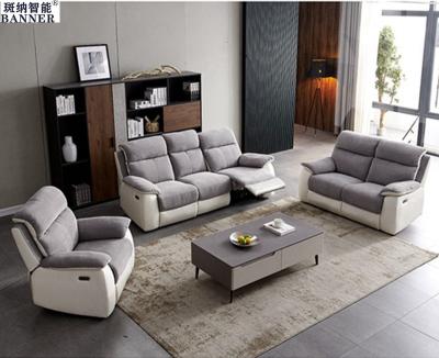 China BN Electric Reclining Leather Sofa Living Room Single Double Three Seats Combination Function Chiar Sofa Recliner for sale