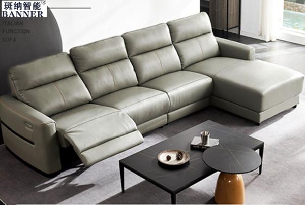 Quality BN Genuine Cowhide Leather Sofa Living Room Function Sofa Modern Smart Furniture for sale