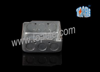 China Caja de interruptor eléctrica cuadrada del conducto de la caja del metal 4 x 4 EMT 1 - el 1/2” profundamente en venta