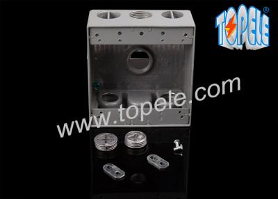 China Weatherproof Electrical Boxes Two Gang Outlet Branch Circuit Wiring for sale