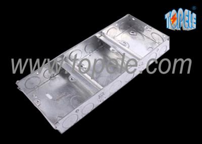 China Electrical Metallic Ceiling Outlet Box Covers 1 + 1 + 1 Gang Conduit for sale