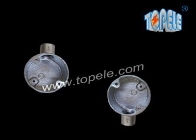 China BS4568  Casting Malleable Iron Pipe Fittings/ 25mm Galvanized Terminal One-Way Box / Conduit Box for sale