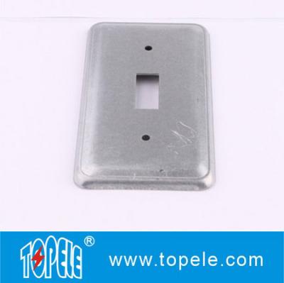 China TOPELE 20C5 Galvanized Steel Rectangular Flat Blank Device Switch Covers for Toggle Switch for sale