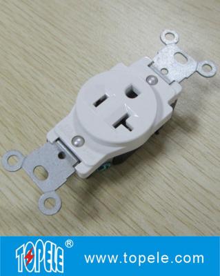 China Residential Grade Plastic Single Receptacle / Duplex GFCI Receptacles Wall Socket for sale