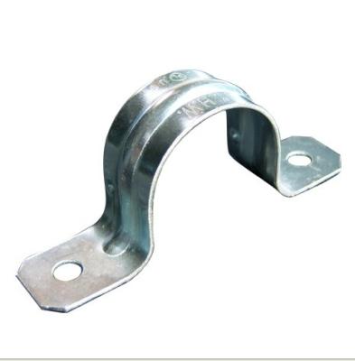 China 1/2”, 1-1/4” IMC Conduit And Fittings Galvanized Steel Two-Hole Straps, IMC / RMC Conduit Clip for sale