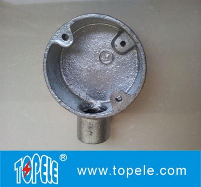 China 3/4”Malleable Iron Electrical Circular Junction Boxes for sale