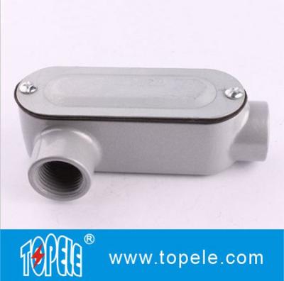 China 1 Inch Aluminum LR Type IP65 Threaded EMT / Rigid Conduit Body With Cover for sale