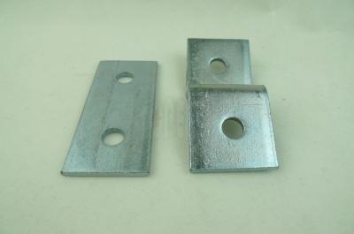 China Low-carbon Steel Flat Plate Unistrut Channel, Strut Channel Connecting Fitting with Holes for sale