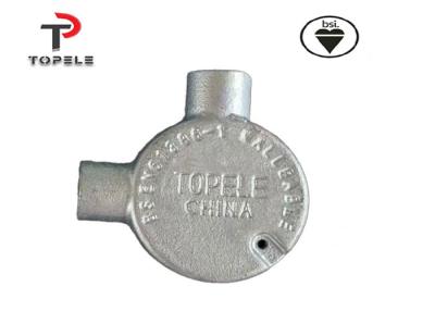 China Caja de conexiones de aluminio maleable circular directa bidireccional de TOPELE BS, colocaciones eléctricas galvanizadas del conducto en venta