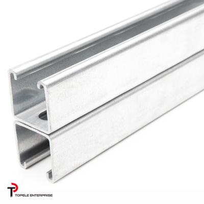 China 41x21mm 41x41mm  / Mild Steel Slotted Strut C Channel   And  U Channels/ for sale