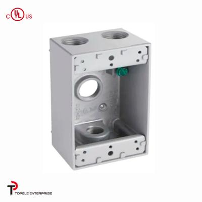 China Rectangle Aluminum Electrical Box , Switch Electrical Box Outdoor for sale
