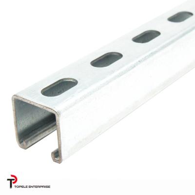 China Strut Slotted Galvanized Support System U Shaped Channel  41X 41MM for sale
