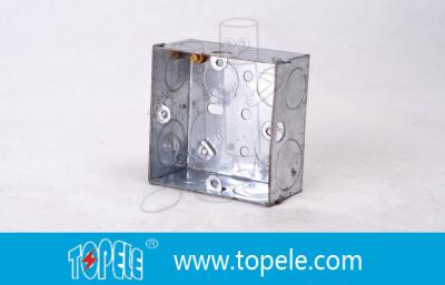 China Pre-Galvanized Steel Electrical Boxes And Covers , British Standard BS Box For Switches for sale