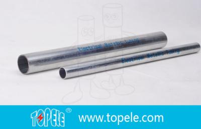 China 1-inEMT Conduit And Fittings Pre-Galvanized Metal Pipe , Electrical cable conduit for sale