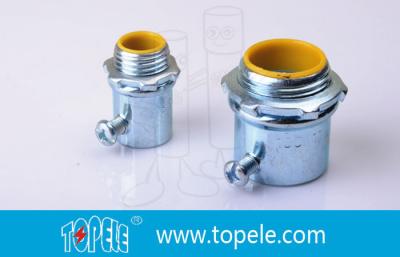 China Steel Die Cast Zinc Plated EMT Conduit And Fittings / Insulated Connector for sale