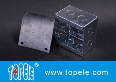 China Steel Square Junction Box , Electrical Boxes And Covers For Lighting Fixtures for sale