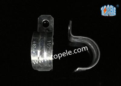 China Zinc Plated One Hole Saddle Pipe Clamp/  Straps For EMT Conduit for sale