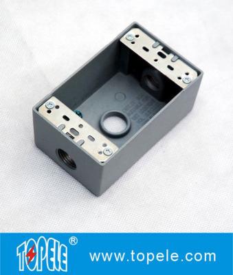 China UL Standard Weatherproof Electrical Boxes---- One Gang 3 Holes  Outlet Boxes for sale