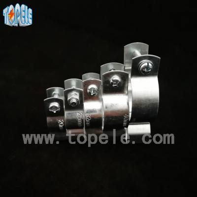 China BSC -20 Steel 20mm 25mm 32mm Rigid Steel Conduit Clip Electro Galvanized for sale