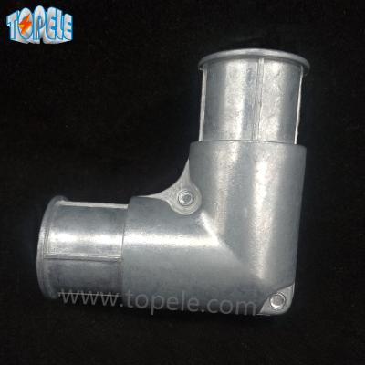 China 90 Degree Electrical Conduit Fittings Zinc Inside Corner Set Screw Coupling Pull Elbow for sale