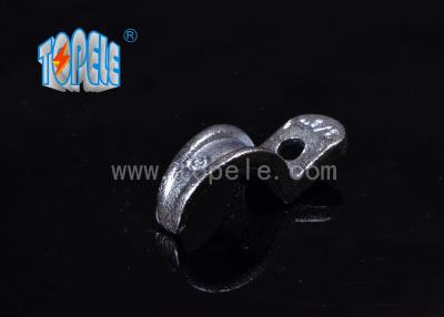 China Malleable Iron Pipe Clamp , IMC Conduit And Fittings One Hole Conduit Strap for sale
