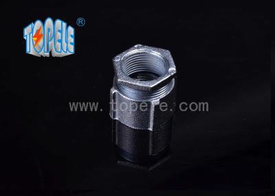 China Zinc Plated Malleable Iron Three Piece Coupling For Threaded Rigid Conduits / IMC Conduits for sale