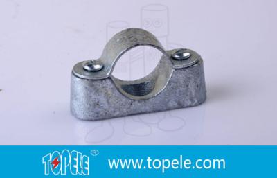 China BS31 / BS4568 Conduit Fittings 20mm Malleable Iron Heavy Duty Distance Saddle With Base for sale