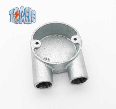 China Branch 2 Way U Malleable Iron Box BS4568 Conduit Fitting Hot Dip Galvanized for sale