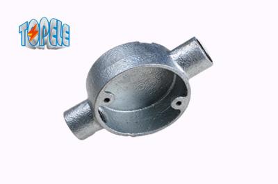 China Malleable Cast Iron 2 way  BS4568 conduit  Circular Junction Box for sale