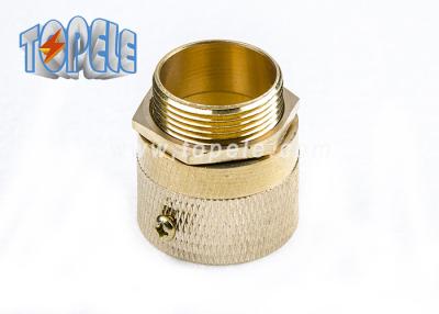 China CNC Machine Flexible Conduit And Fittings Brass Male Conduit Hose Adapter for sale