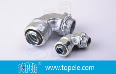 China Zinc 90 Degree Liquid Tight Angle Connector Link Pipe for sale