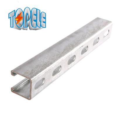 China Hdg 41 x 41 mm Slotted Stainless Steel Unistrut Channel for sale
