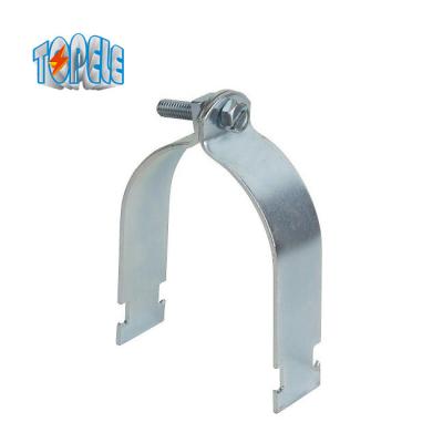 China braçadeiras de tubulação Unistrut de aço galvanizadas eletro de 25mm à venda