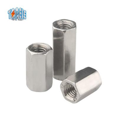 China DIN Stainless Steel Hex M6 M36 Rod Coupling Nut for sale
